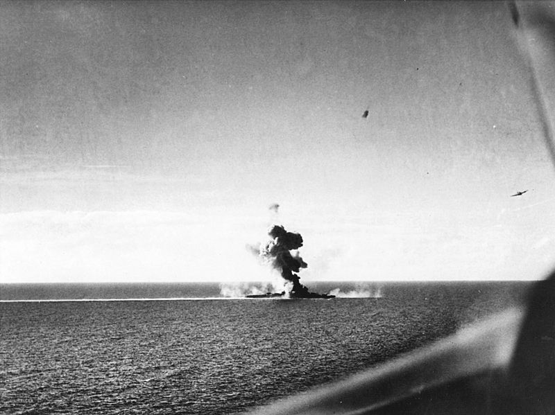 Japanese Cruiser Under Attack