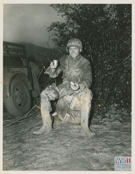 Combat Engineer with Red Cross doughnut