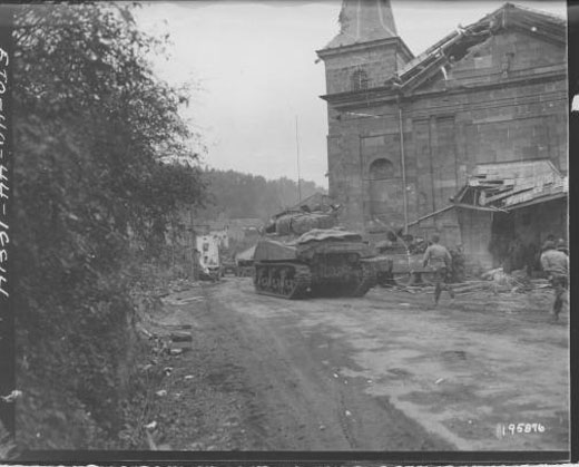 Sherman Tank in Brouvelieures