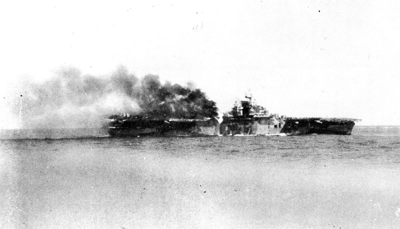 <i>Franklin's</i> Starboard Side Afire