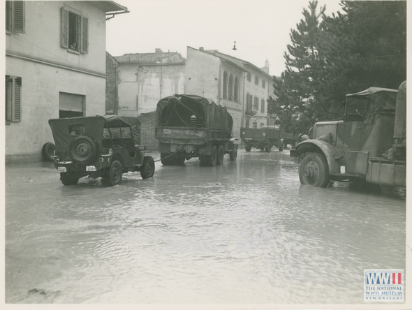 US Jeeps Being Towed