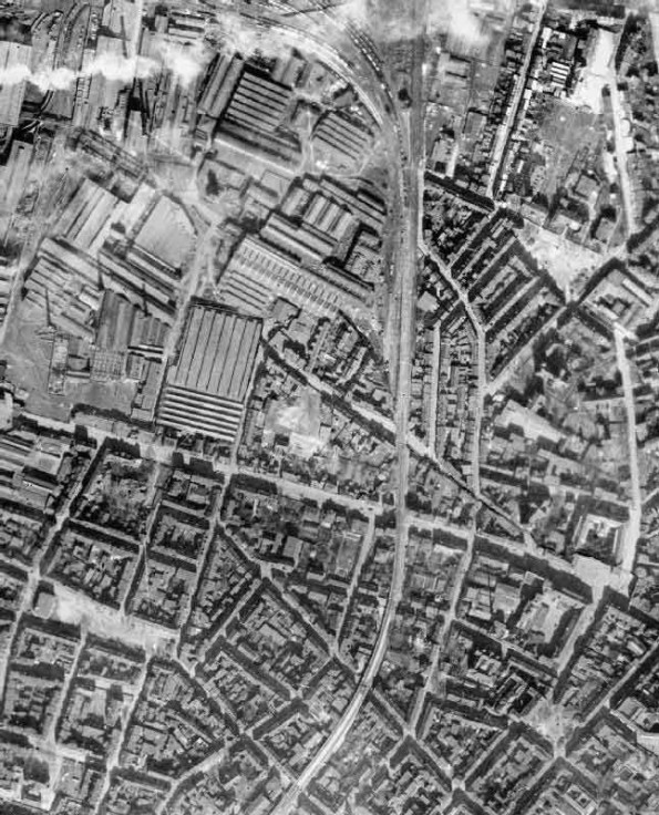 Vertical Photographic-Reconnaissance Aerial of Part of Bochum