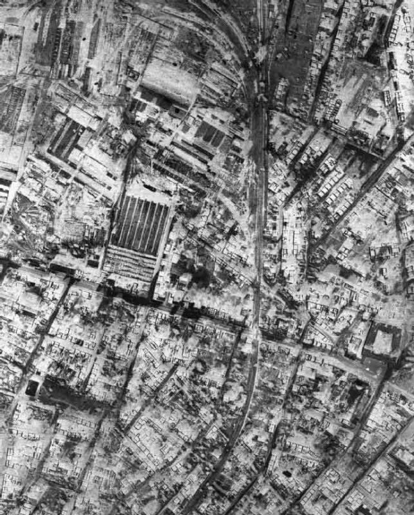 Vertical Photographic-Reconnaissance Aerial of Part of Bochum