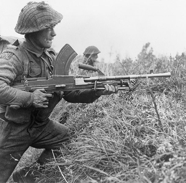 A Bren gunner