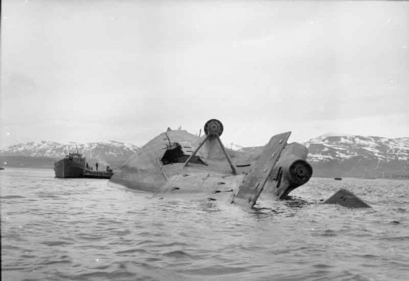 The Capsized <i>Tirpitz</i> and Salvage Vessel