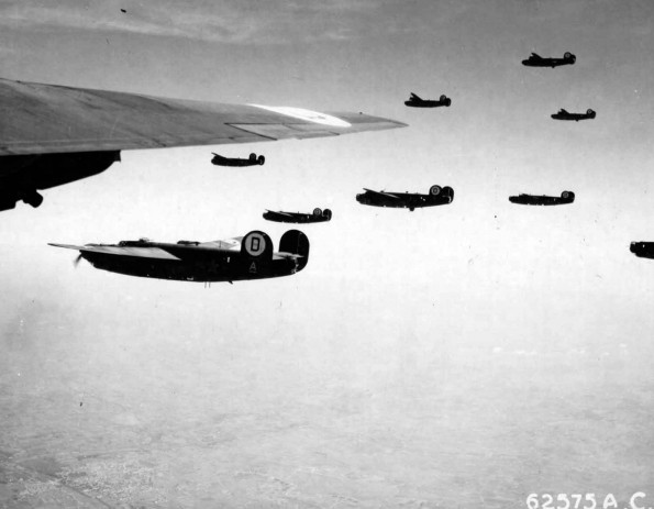 A Formation of the 392nd Bomb Group