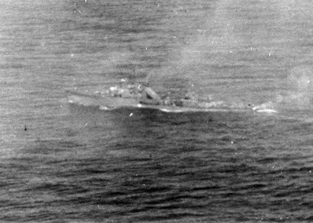 Japanese Ship Under Attack