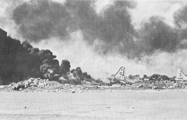 Aftermath of the Japanese Attack on Isley Field