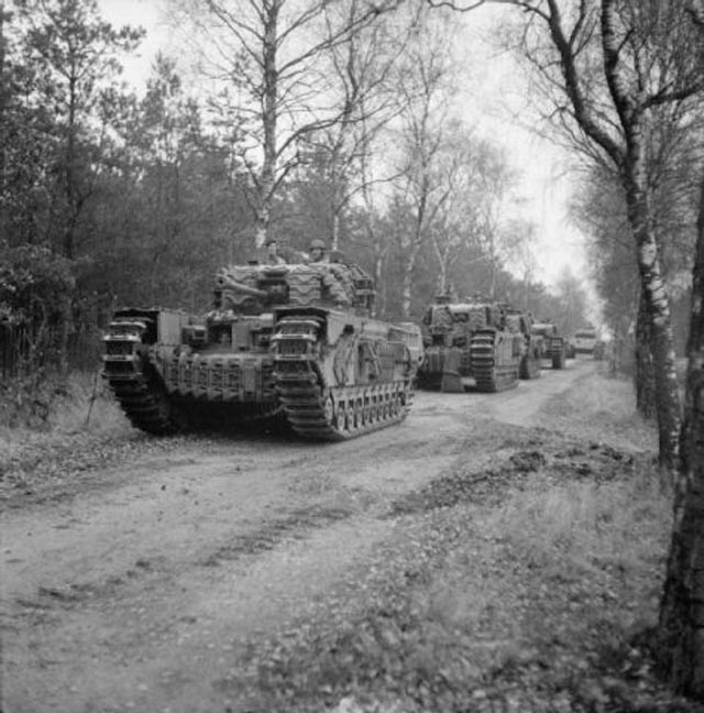 Churchill Tanks of 4th Coldstream Guards