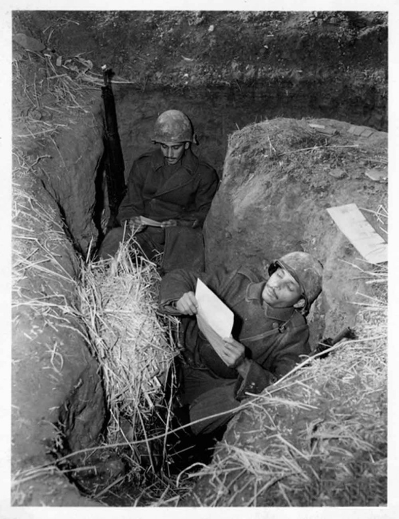 Brazilian Soldiers Reading Mail