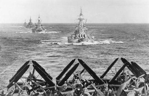 US Battleships en route to Ulithi