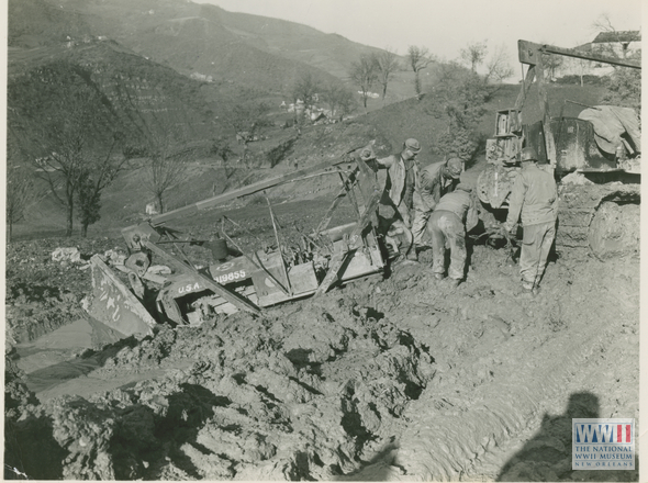 Removing Bulldozer Stuck in Mud