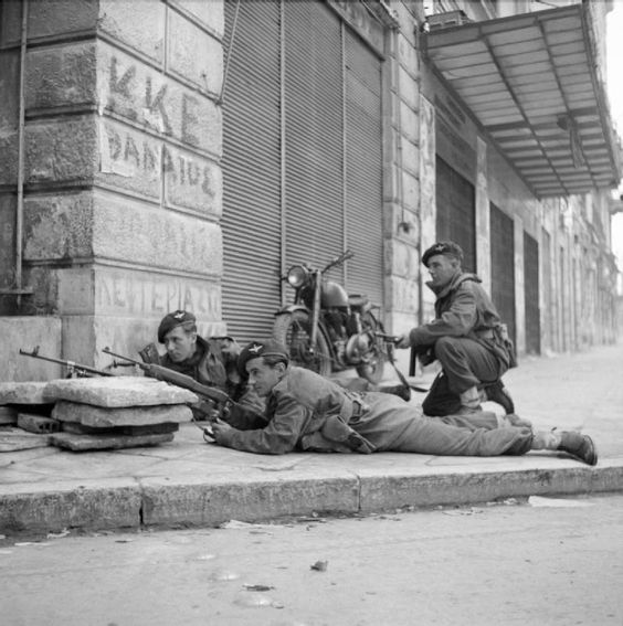 Paratroops Taking Cover