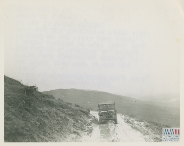 Lt-Gen Truscott on a Muddy Road in Italy