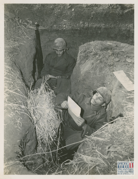 Brazilian Soldiers Reading Mail