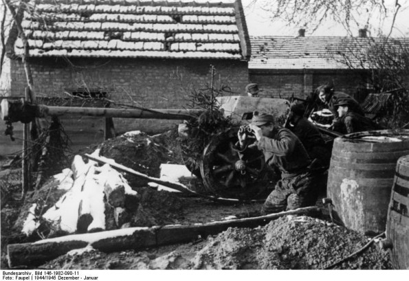 A Pak gun position in Budapest