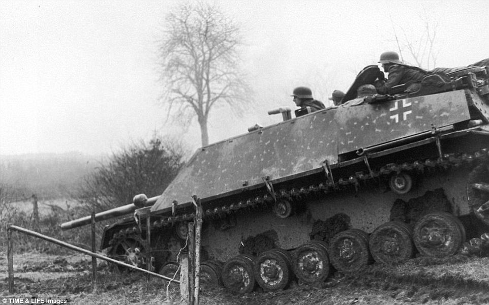 German Soldiers on a Tank