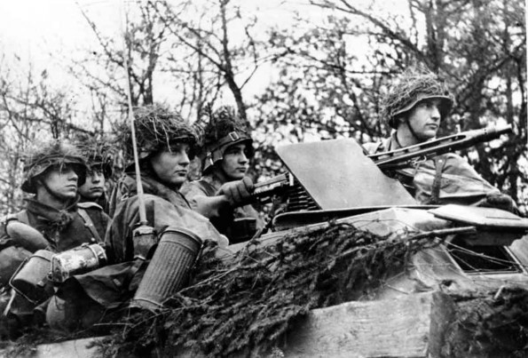 German Troops in a <i>Schutzenpanzerwagen</i>