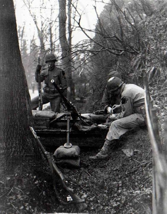 Setting up a .50 Machine Gun