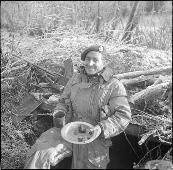 Christmas Lunch in His Foxhole