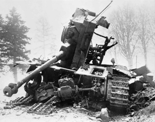 Shattered German Tank