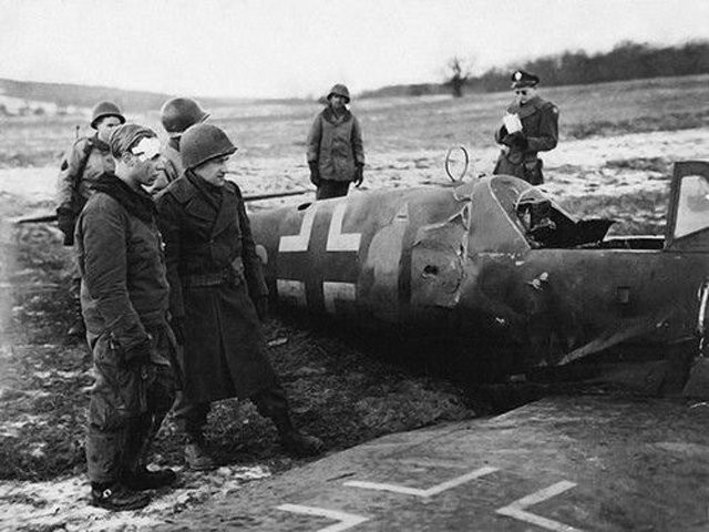 Me-109 Brought Down during <i>B<small>ODENPLATTE</small></i>