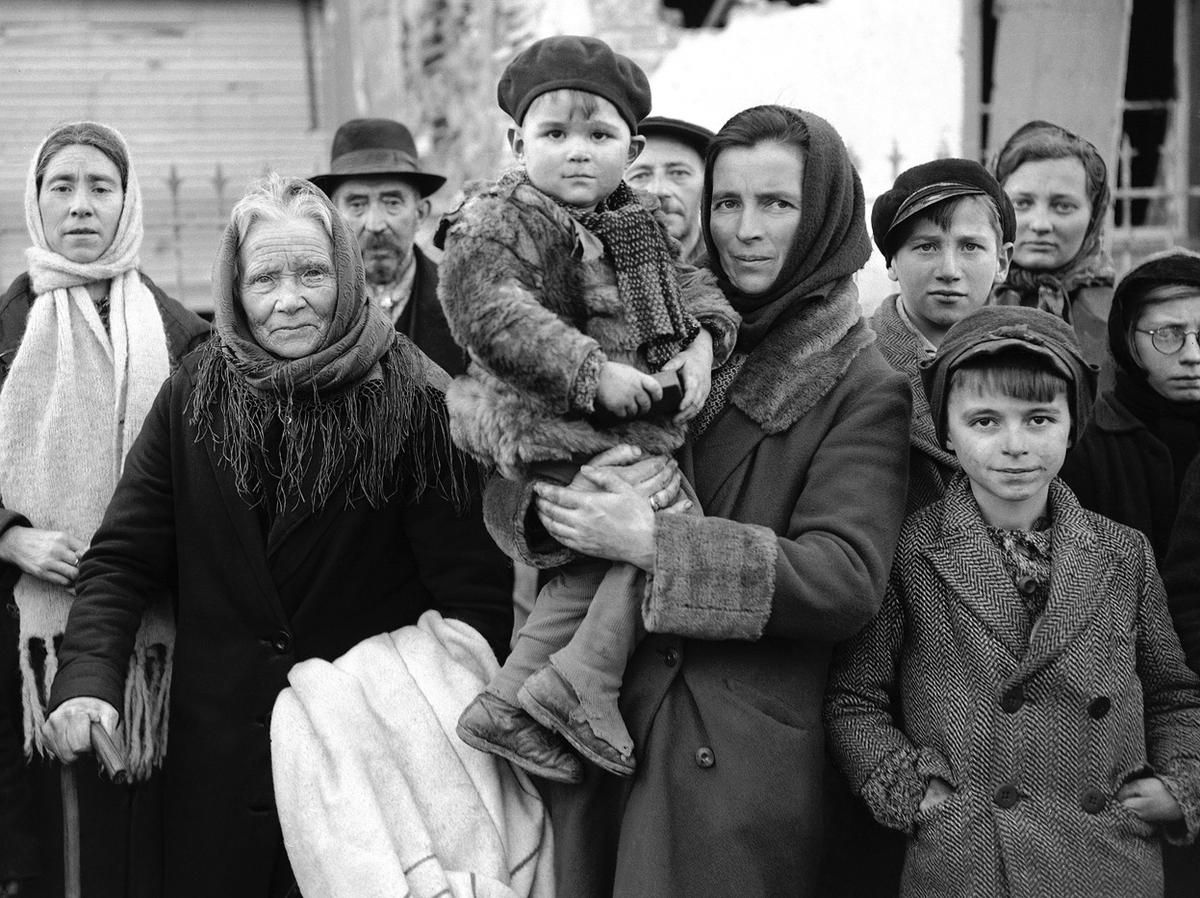 Refugees in La Gleize, Belgium