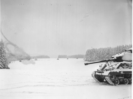 Tanks Ready for Action near Bastogne