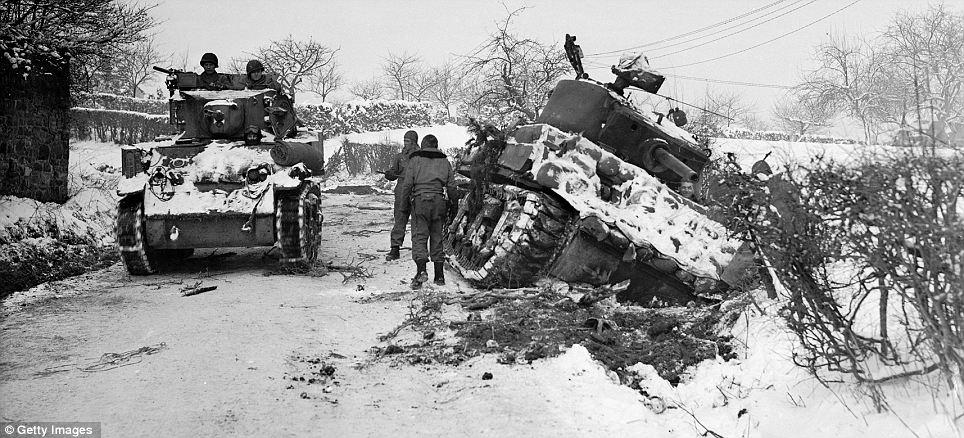 US tanks at Amonines, Belgium