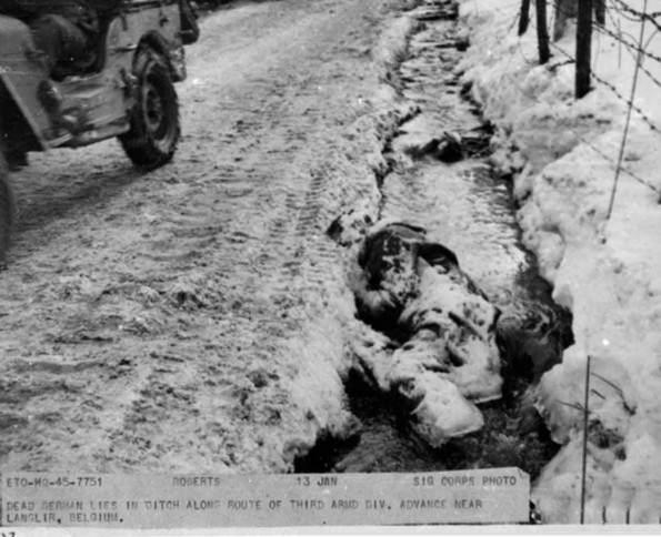 Dead German Lying in a Ditch