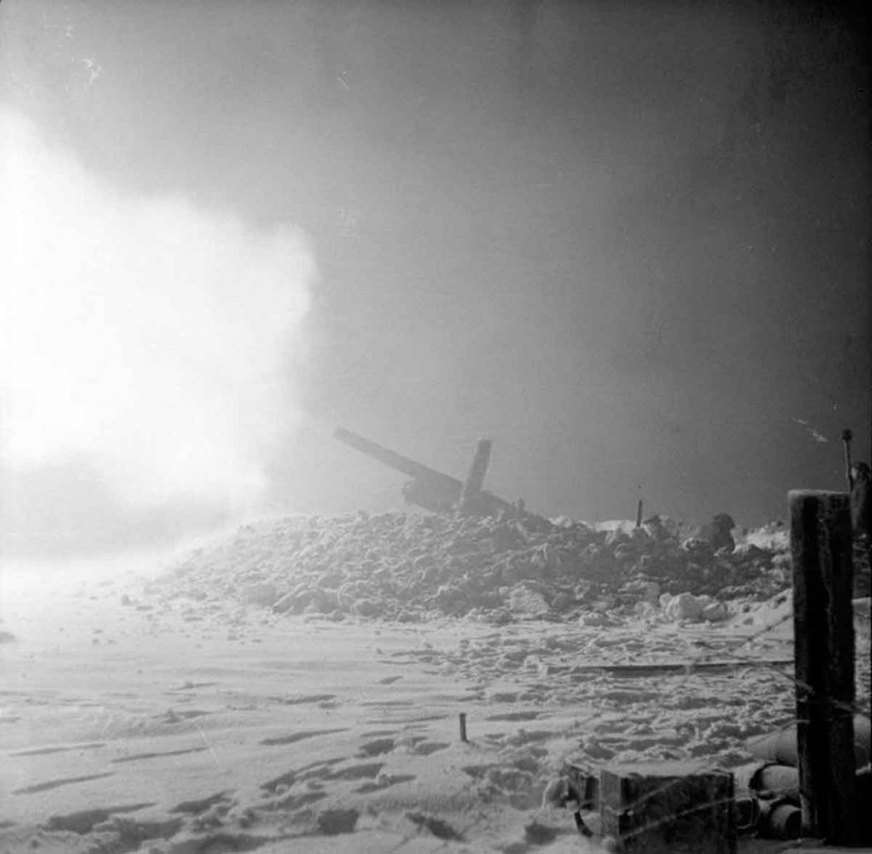 Artillery Firing at Dawn