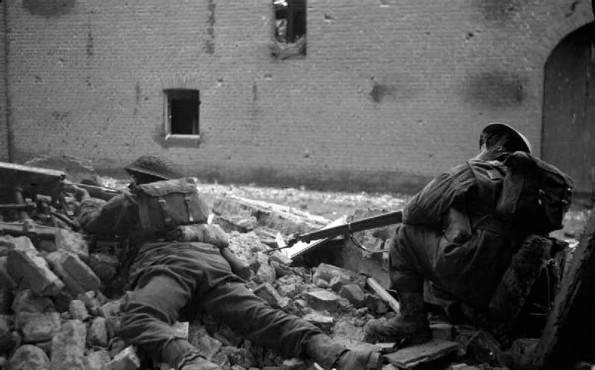 British Troops in Stein, Holland