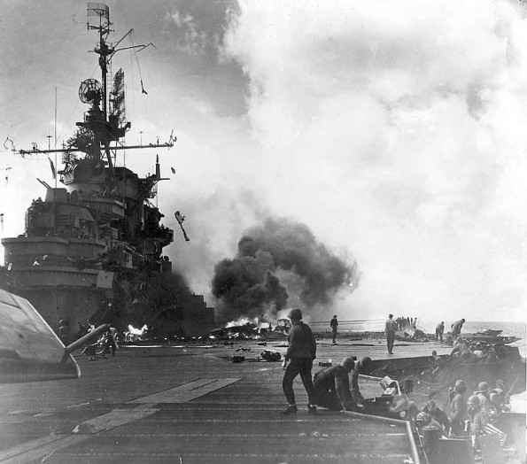 Explosion Aboard the <i>USS Hancock</i>