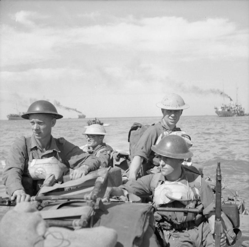 British Troops Heading for Ramree Island