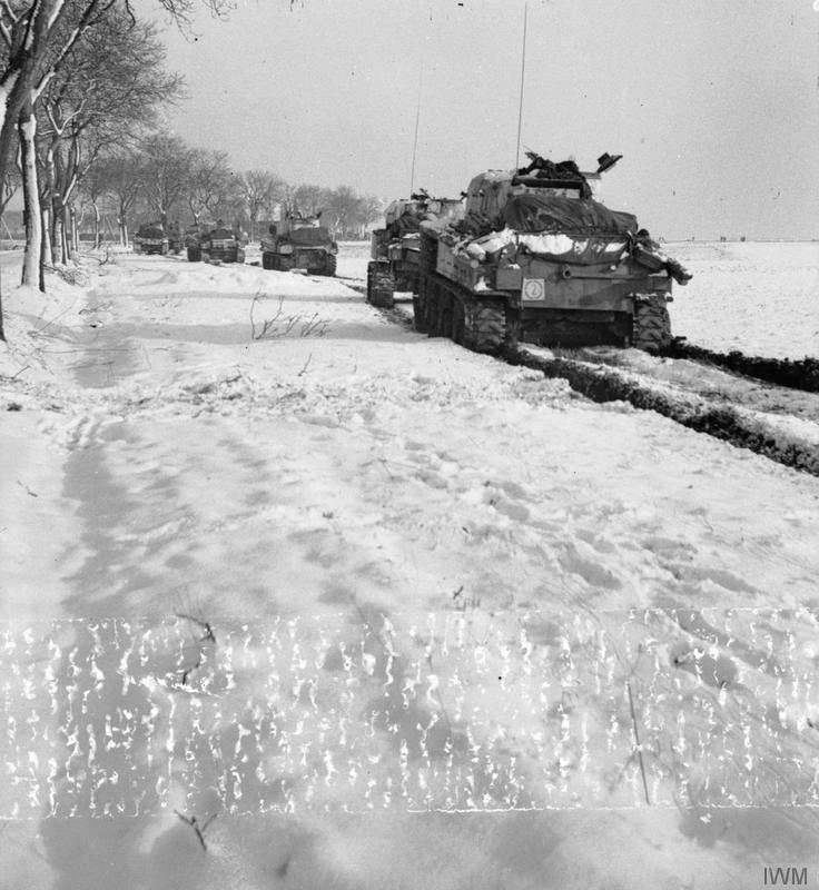 Sherman Tanks Support Attack on Hontem