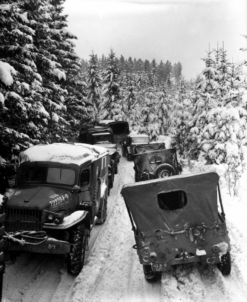 US Vehicles near Wallerode, Belgium