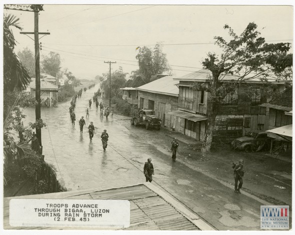 Troops Advance through Bigaa, Luzon