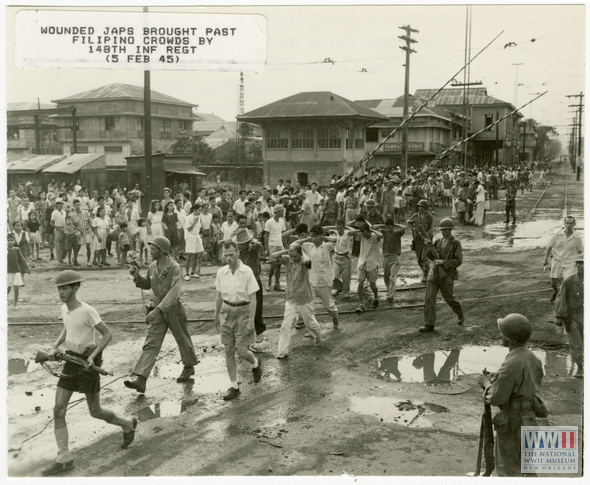 Wounded Japanese in Manila