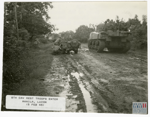 8th Cavalry Regiment Enters Manila