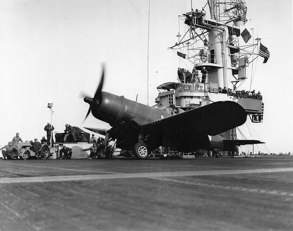 Corsair Launch from the <i>Block Island</i>