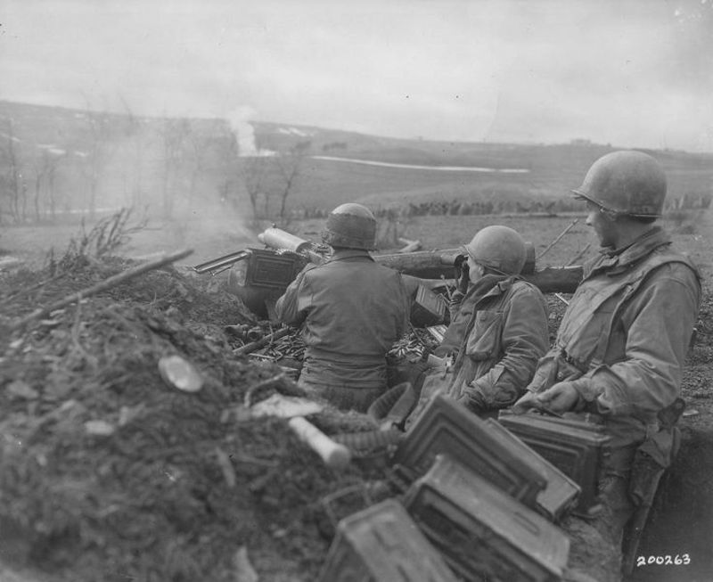 US Soldiers In Action near Habscheid, Germany