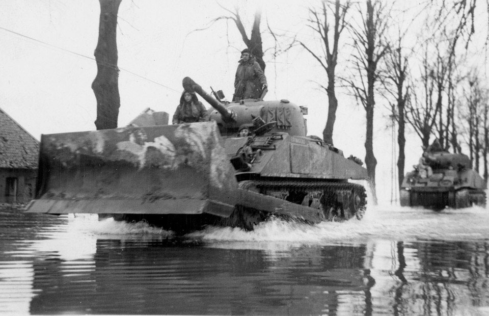 A Sherman Bulldozer Tank