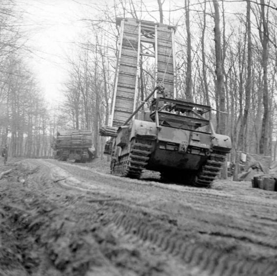 Churchill Bridgelayer and Fascine Carrier