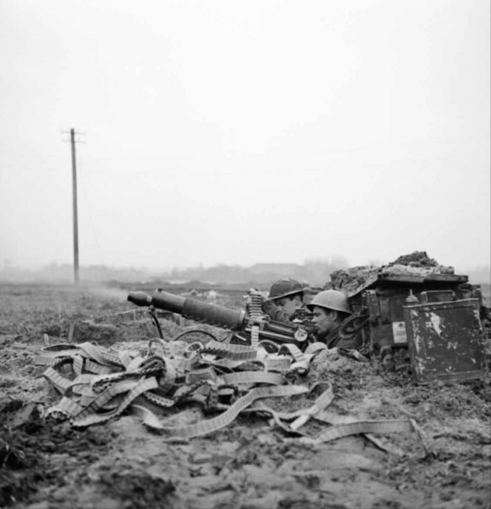 Machine Gunners Supporting Forward Elements