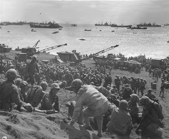 Troops Moving Ashore