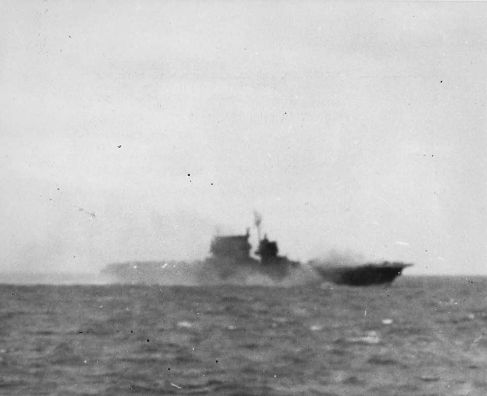 Carrier <i>USS Saratoga</i> Under Attack