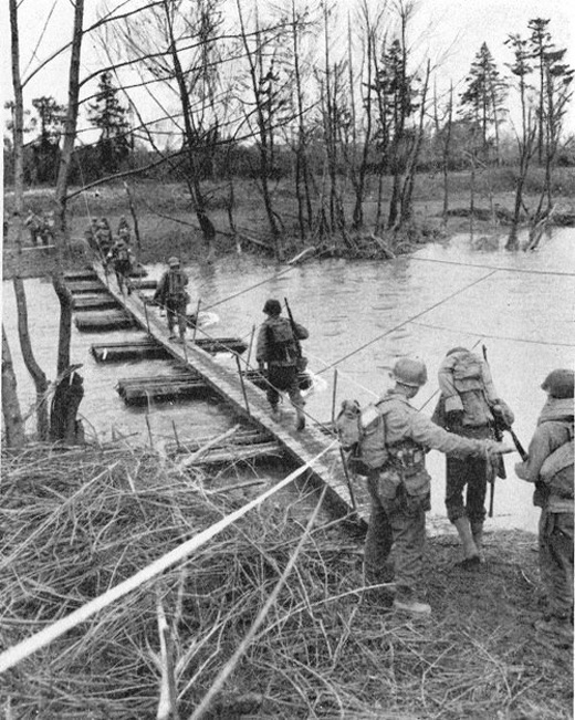 US Troops Crossing the Roer