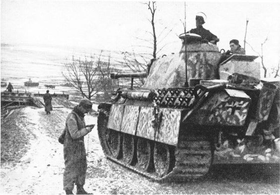 German Tank at Garami Bridgehead