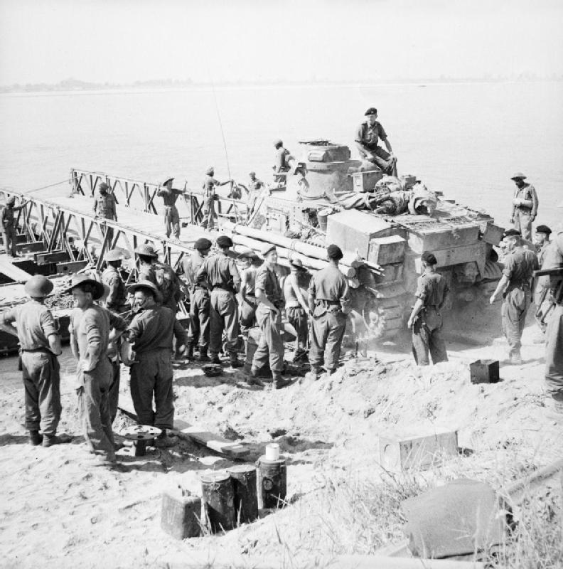 A Lee Tank Crossing the Irrawaddy