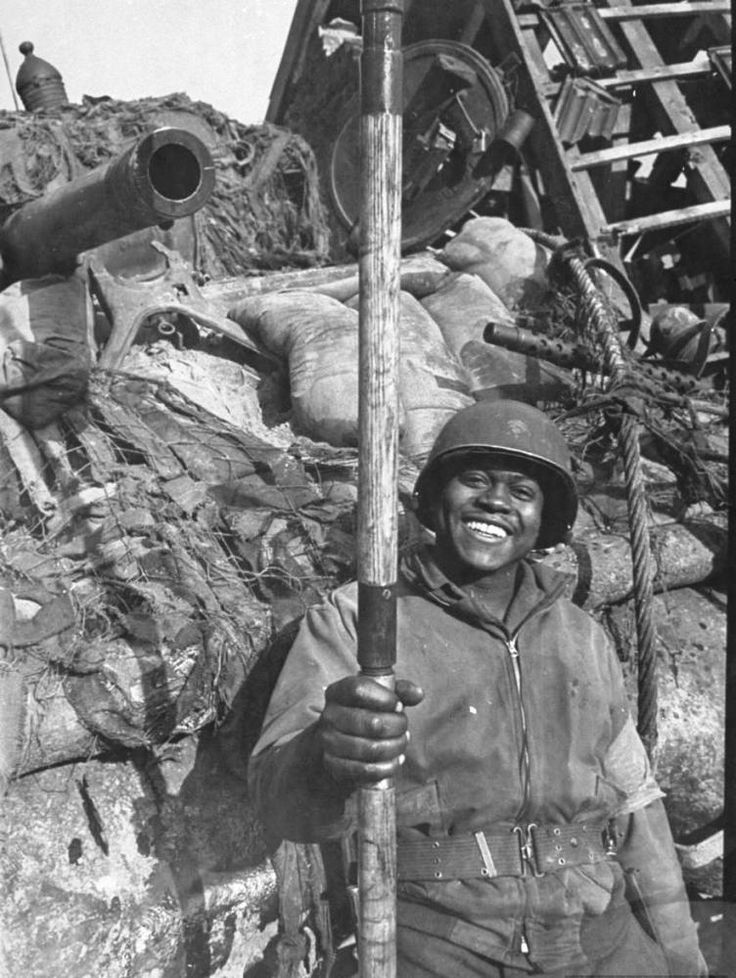 American Tank Driver Poses for a Portrait